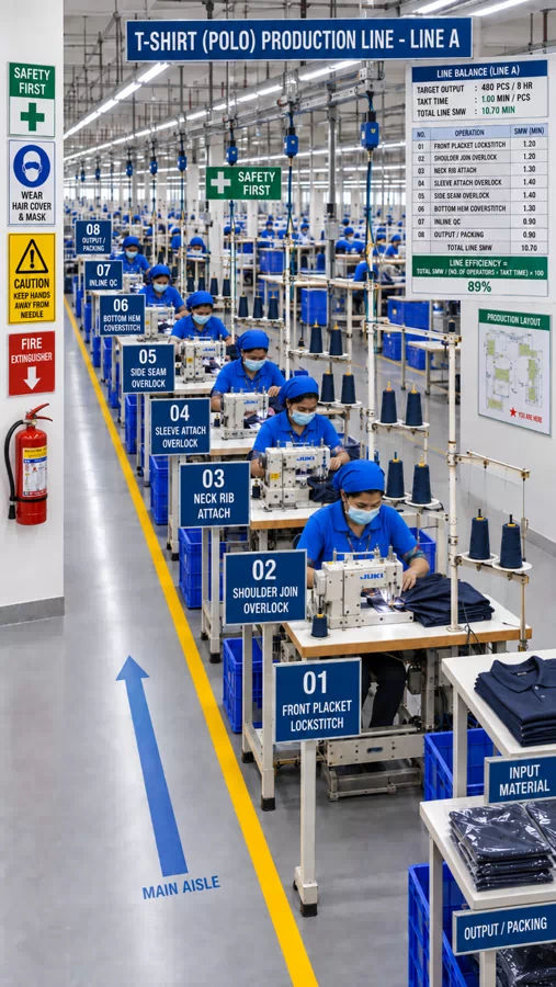 Advanced textile machinery in operation